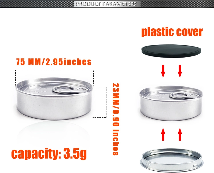 Manufacturer Self Seal Tin Can Tuna Tobacco Tin Cans with Lever Lid Wholesale